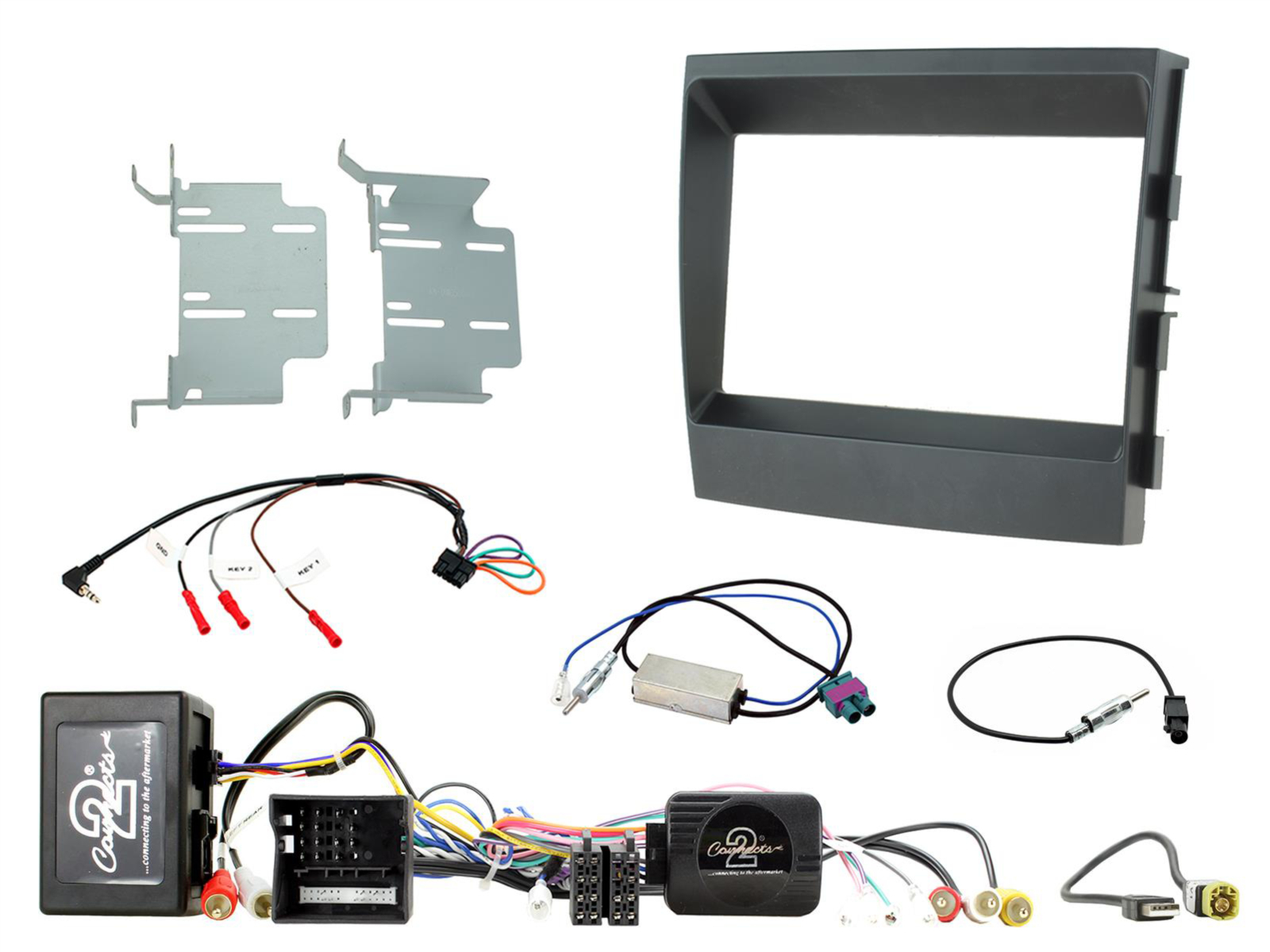 2-DIN Kit Porsche Panamera 2009-2016 LFB/Amp MOST schwarz