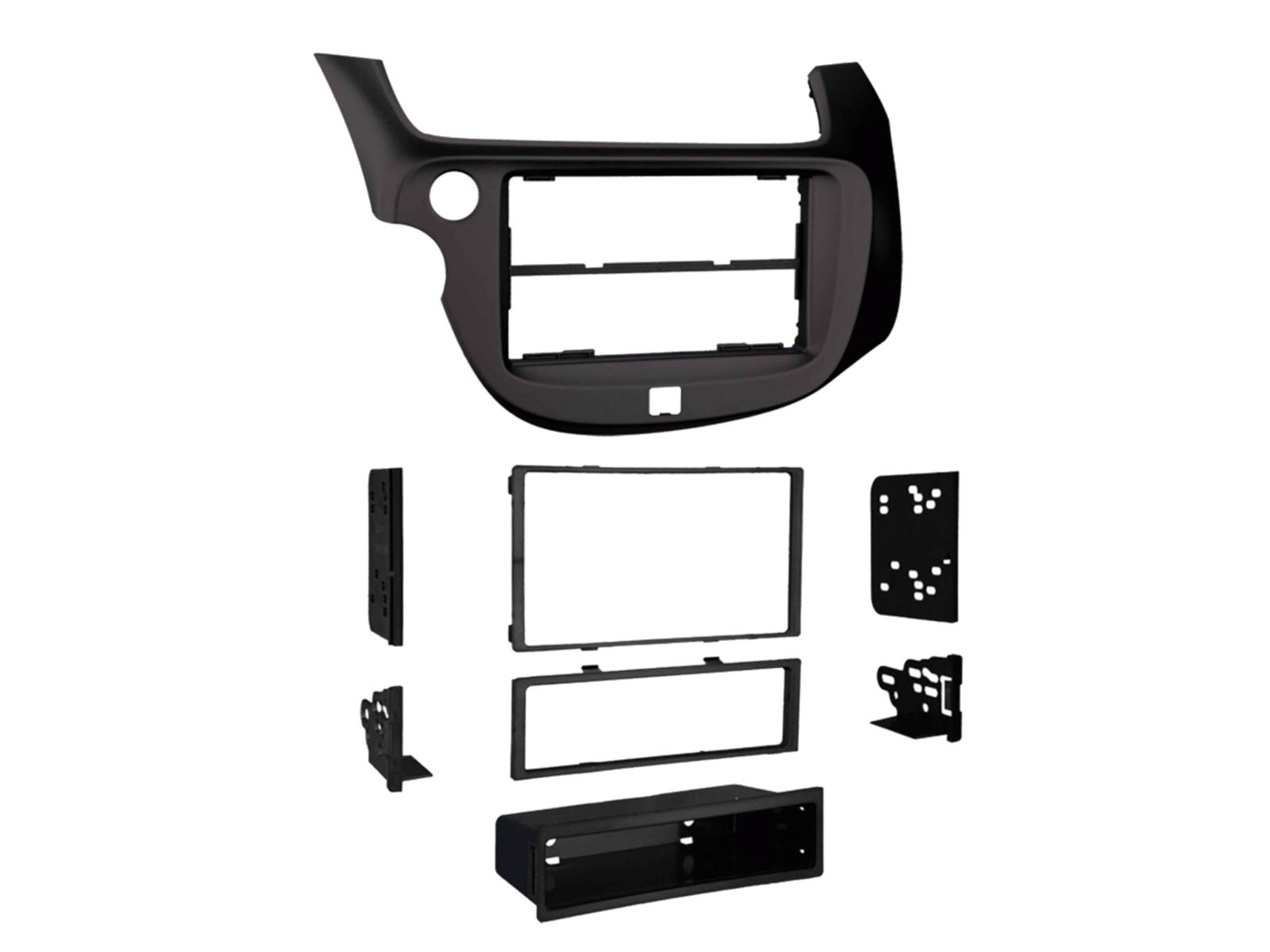 2-DIN Radioblende mit Fach Honda Fit/Jazz(GE) schwarz