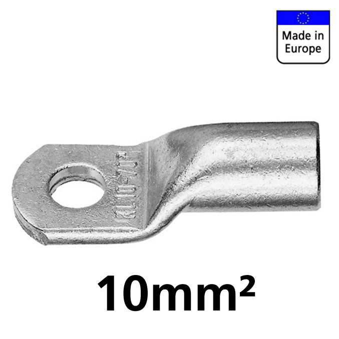 Klauke Rohrkabelschuh, 10mm², M6, 12mm breit 2 Stück