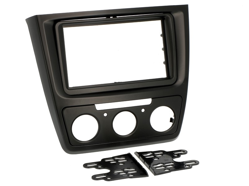 Radioblende SKODA Yeti 2009 - 2017 2 -DIN Schwarz manuelle Klima