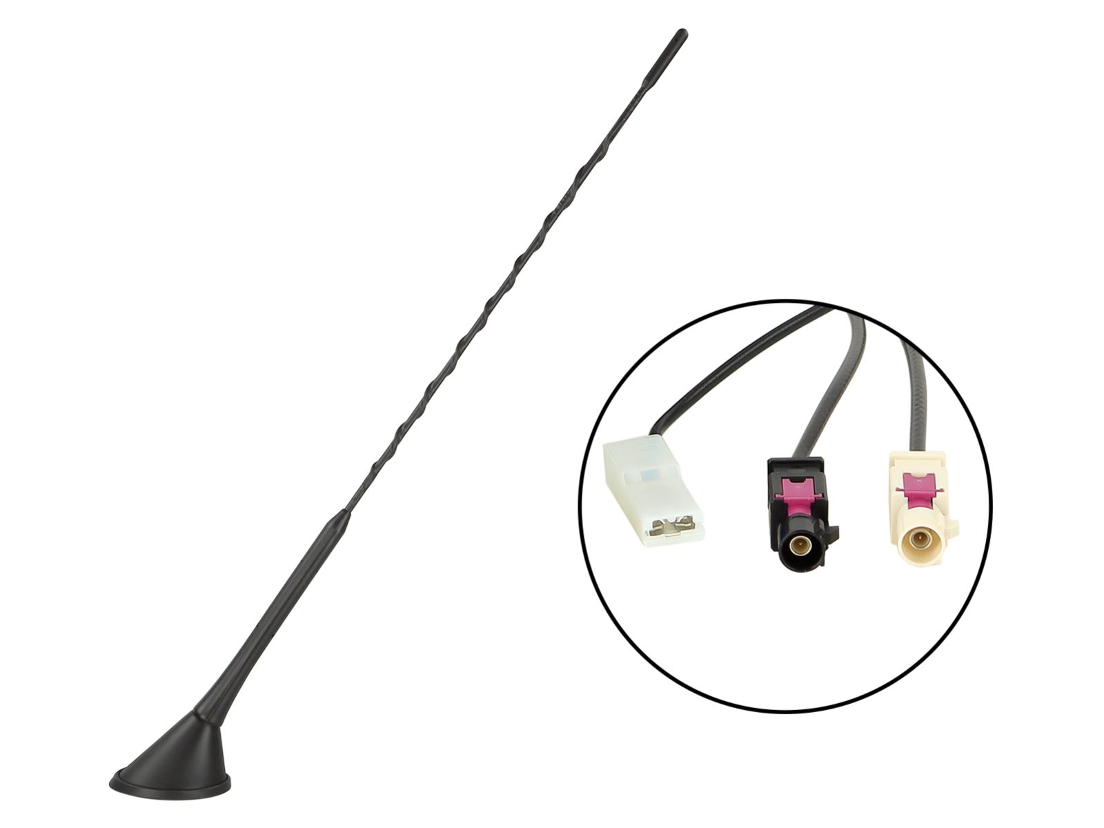 Dachantenne AM/FM DAB/DAB+ 60° Stabneigung 12V extern