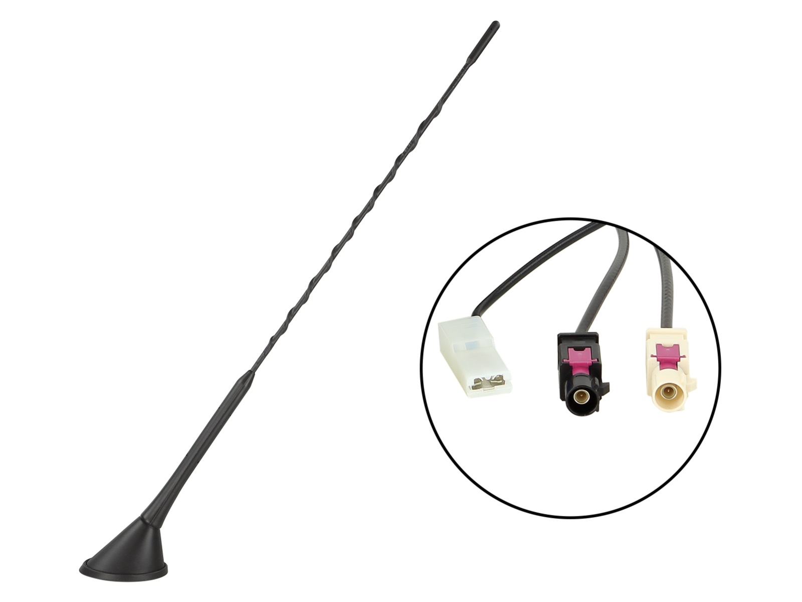 Dachantenne AM/FM DAB/DAB+ 60° Stabneigung 12V extern