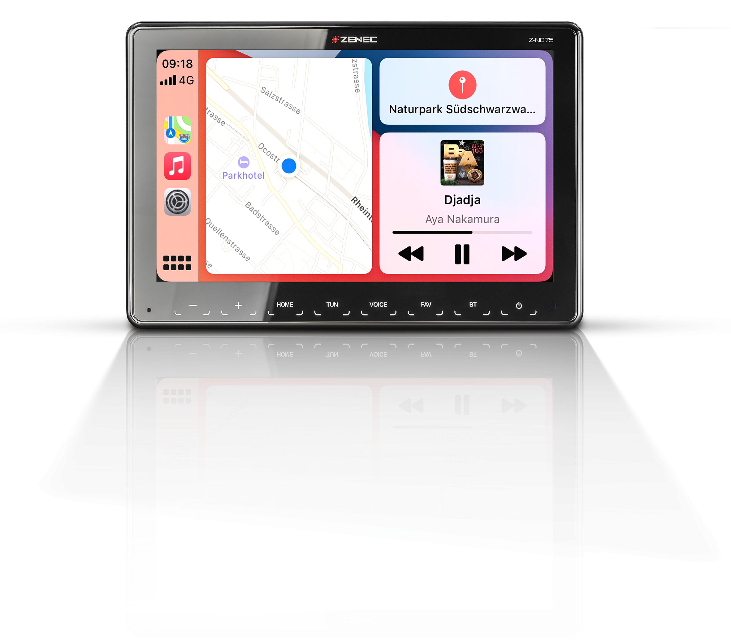 ZENEC Z-N875 1-DIN Moniceiver Android Auto Apple CarPlay DAB+