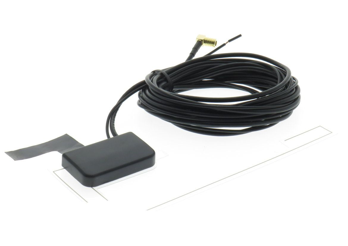 DENSION DAB1ANT DAB/DAB+ Glasklebeantenne mit SMB Buchse  DENSION-Molex-Stecker
