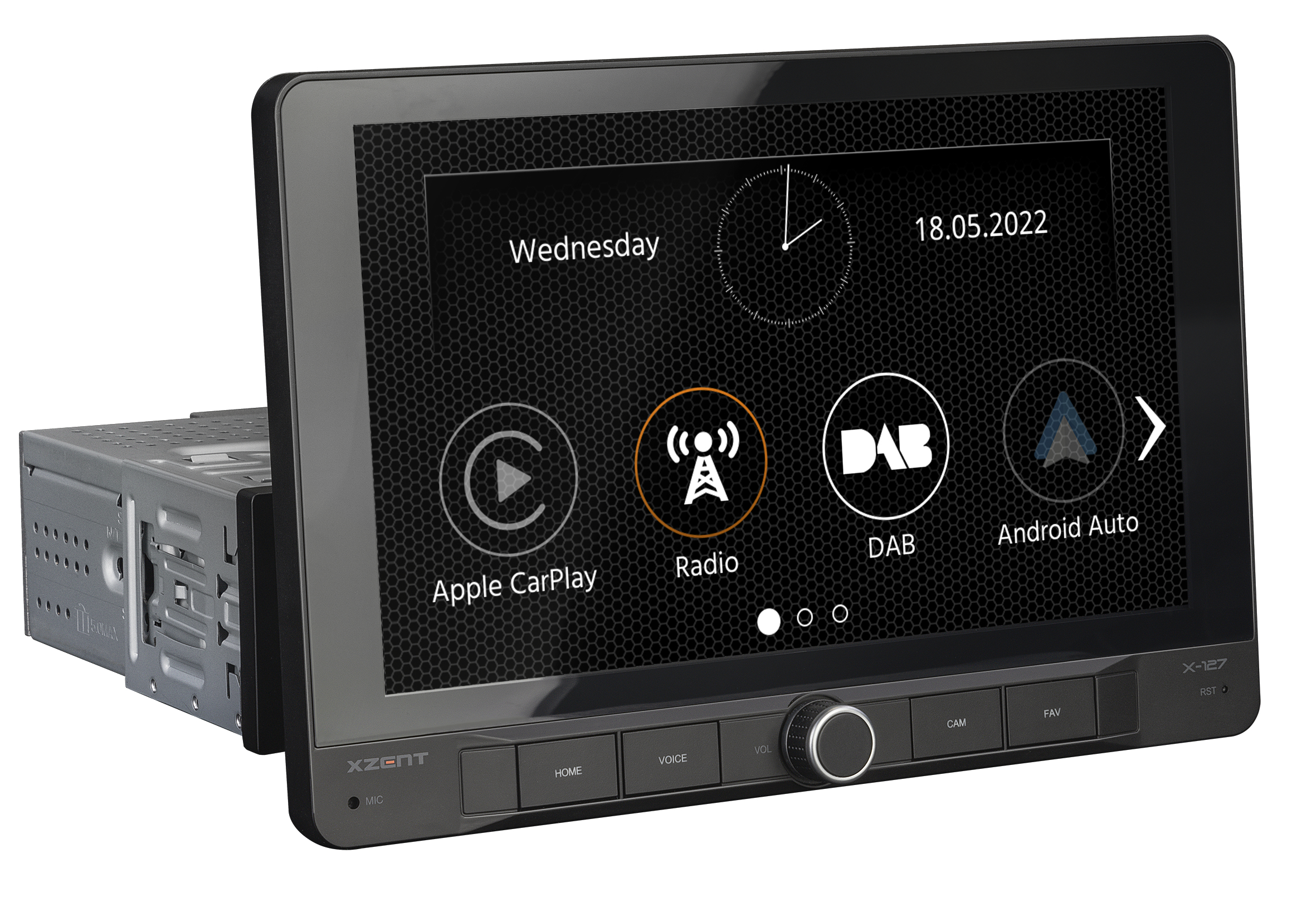 XZENT X-127 1-Din 9 Infotainer mit CarPlay und Android Auto