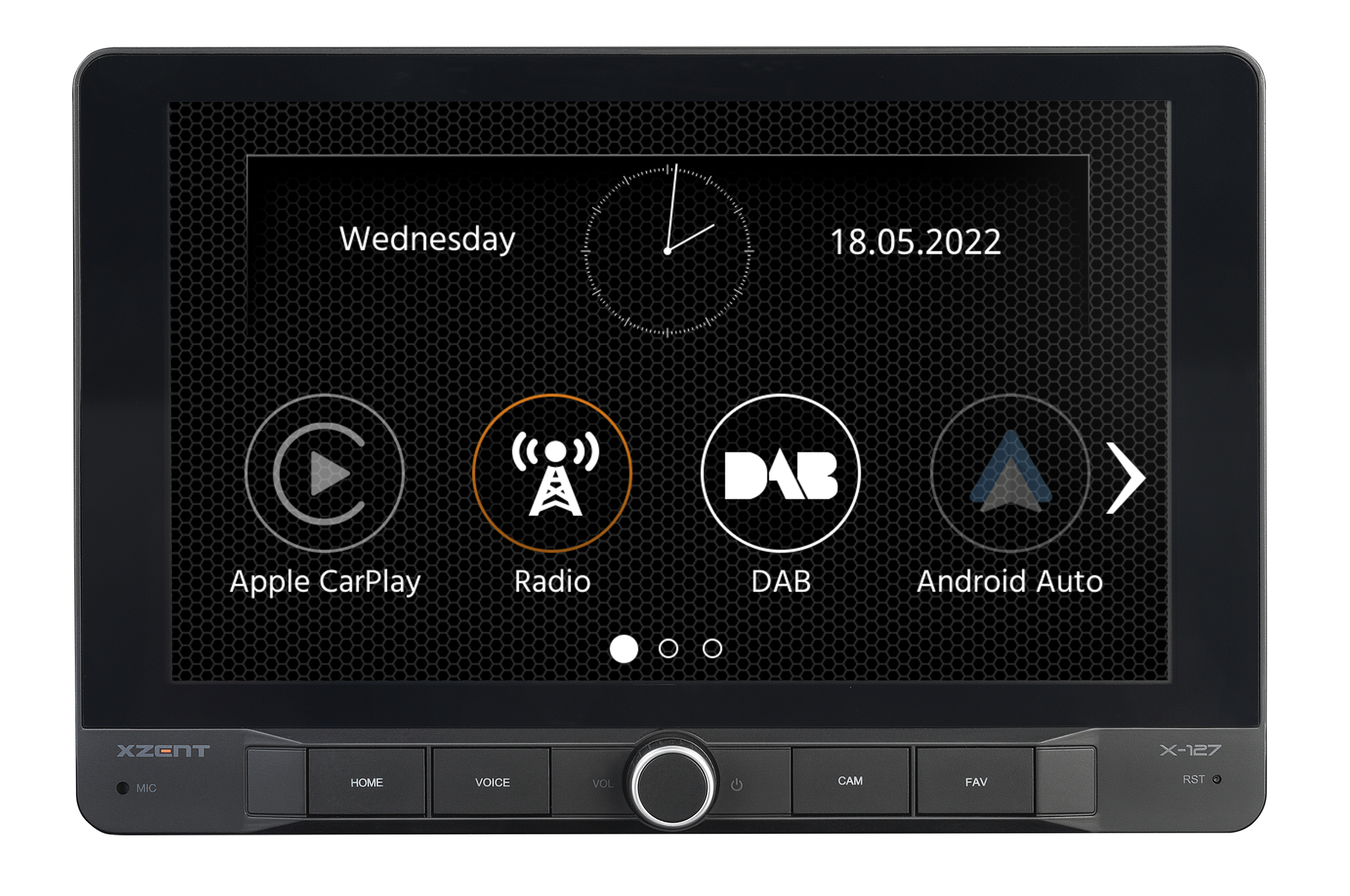 XZENT X-127 1-Din 9 Infotainer mit CarPlay und Android Auto