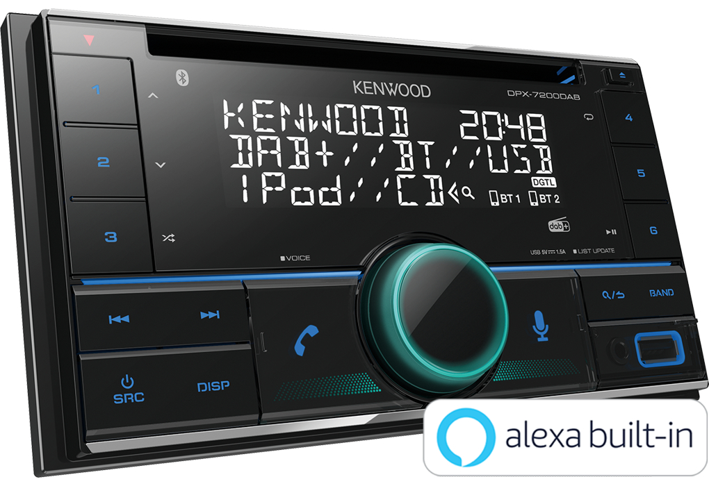 Kenwood DPX-7300DAB 2-DIN CD / USB / Bluetooth / Digitalradio DAB+ Amazon Alexa