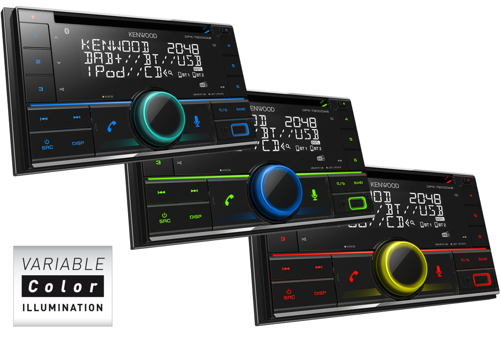 Kenwood DPX-7300DAB 2-DIN CD / USB / Bluetooth / Digitalradio DAB+ Amazon Alexa