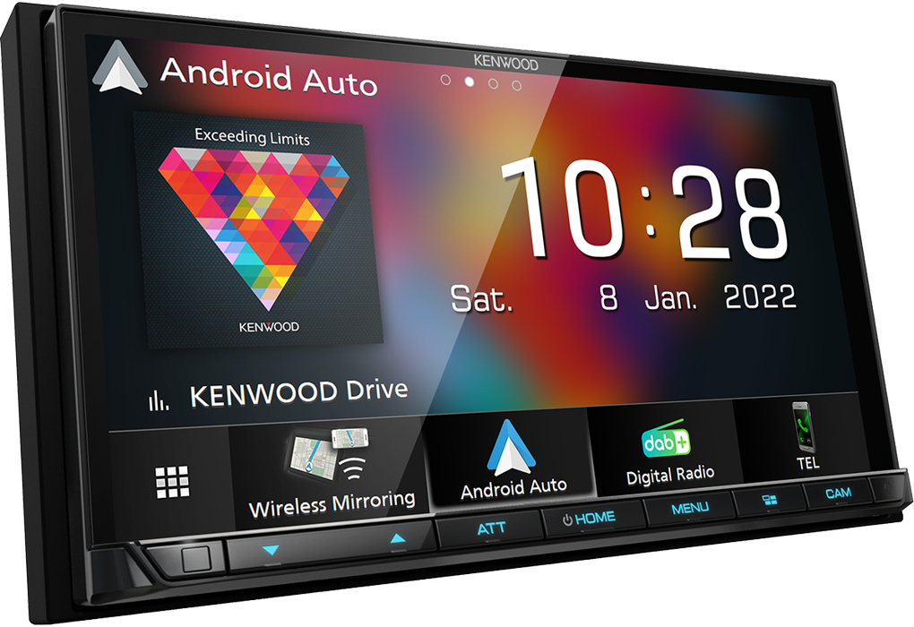 Kenwood DMX-8021DABS mit Wireless CarPlay, Android Auto, Bluetooth DAB+ Radio