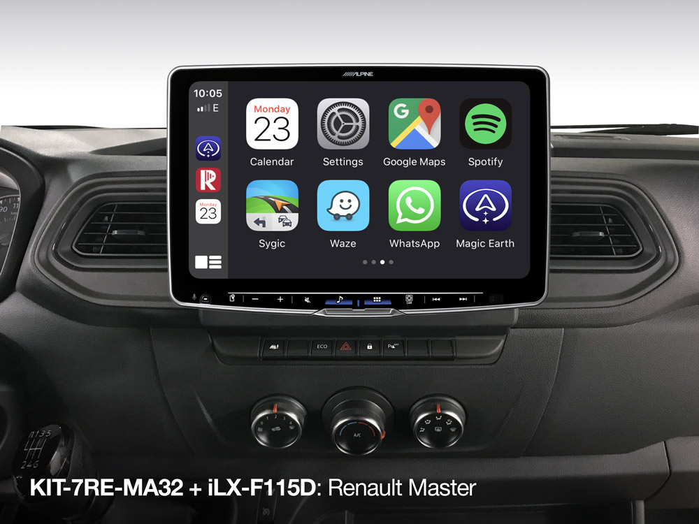 Alpine KIT-7RE-MA32 für Renault Master 3, Opel Movano and Nissan NV400