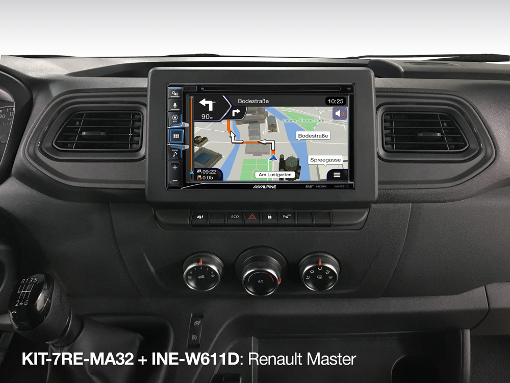 Alpine KIT-7RE-MA32 für Renault Master 3, Opel Movano and Nissan NV400