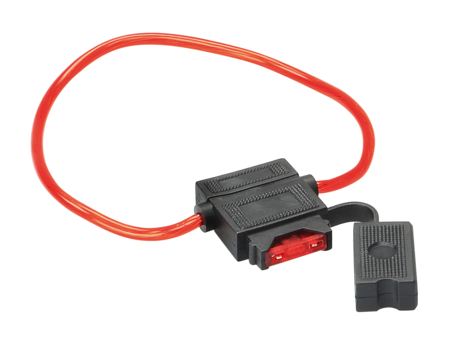 Sicherungshalter ATC 10A Sicherung / 30cm Kabel 1,5mm² rot