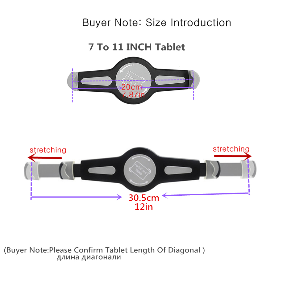 Tablet-Halterung für die Kopfstütze im Auto für  7-11 Zoll