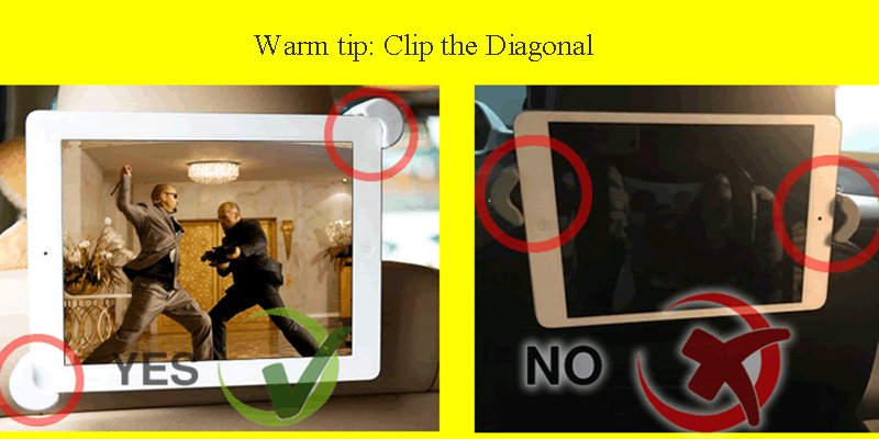 Tablet-Halterung für die Kopfstütze im Auto für  7-11 Zoll