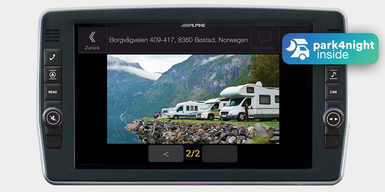 Fiat Ducato III Version 8 - Built-in park4night database