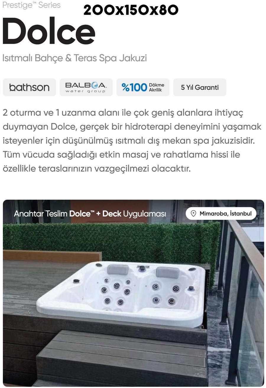 bahçe jakuzi fiyatları